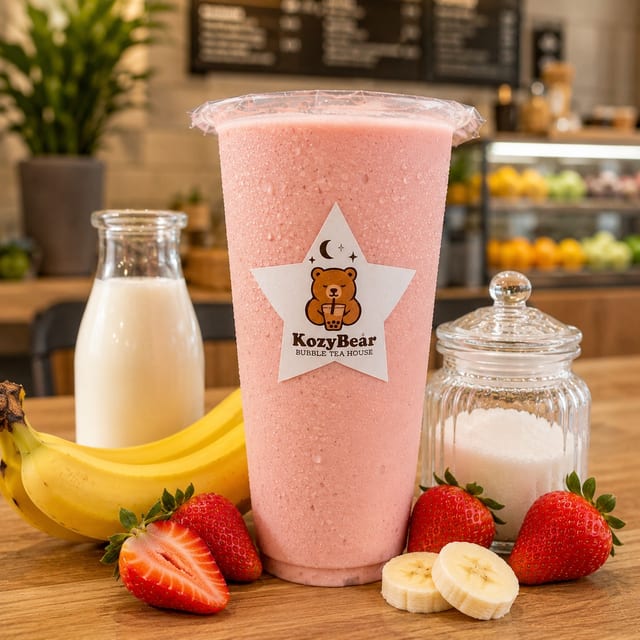 Strawberry Banana Smoothie.
