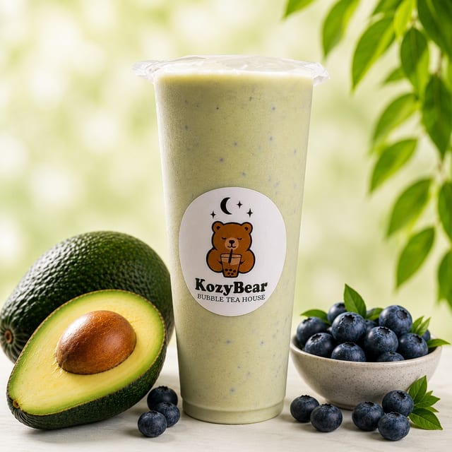Blueberry Avocado Smoothie.
